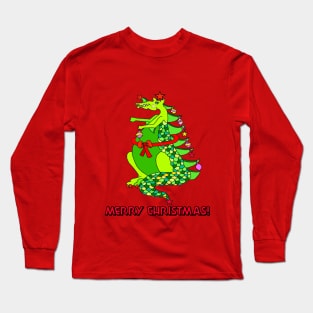 Merry Christmas Dragon Long Sleeve T-Shirt